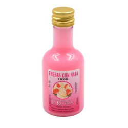 BOTELLA PLASTICO LICOR FRESAS&NATA 50 ML