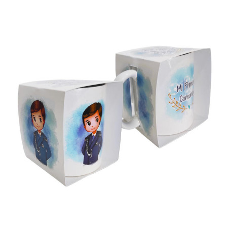 TAZA NIÑO COMUNIÓN EN CAJA NO PERSONALIZADA