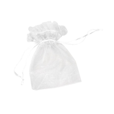 BOLSA ORGANZA BLANCA FILO RIZADO 8*10