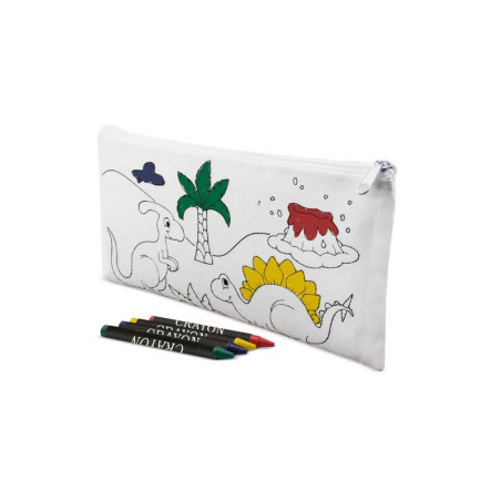 ESTUCHE CON 5 CERAS DINOS NON WOVEN