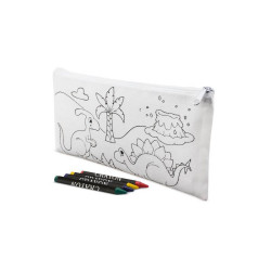 ESTUCHE CON 5 CERAS DINOS NON WOVEN